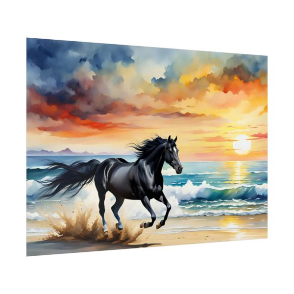 92409-97.jpg Horse Galloping On Beach Poster