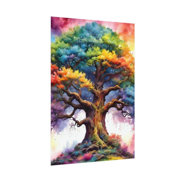 Tree of Life Watercolor Landscape Poster