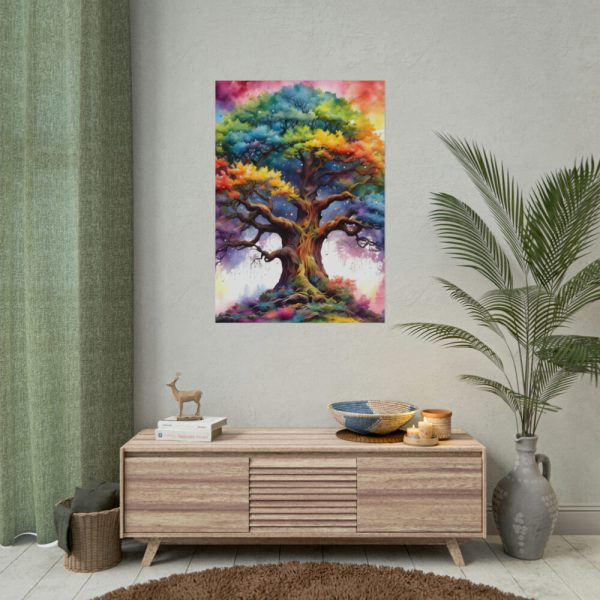 Tree of Life Watercolor Landscape Poster