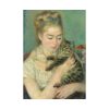 92410-115.jpg Pierre-Auguste Renoir's Woman with a Cat Poster
