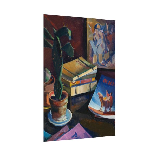 Books on Table Poster