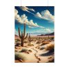 Desert Landscape With Cacti Poster