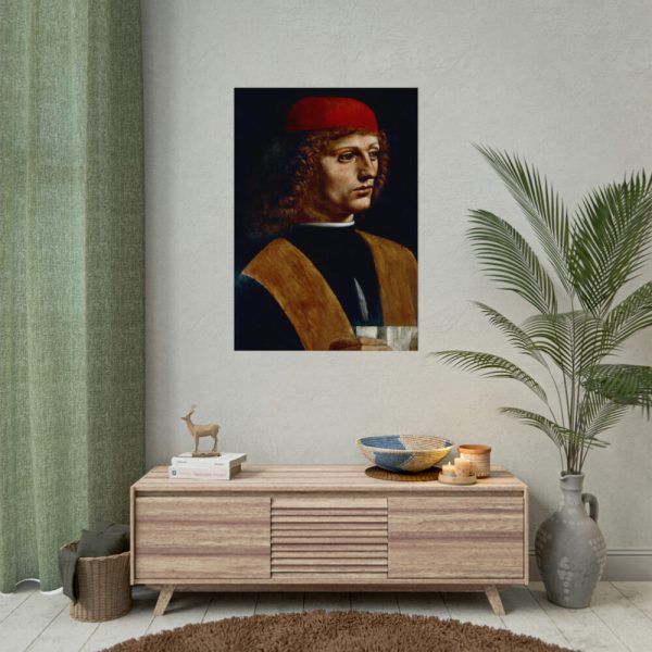 Leonardo da Vinci's The Portrait of a Musician Poster