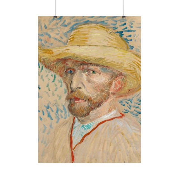 92410-166.jpg Vincent van Gogh's Self-Portrait with a Straw Hat Poster