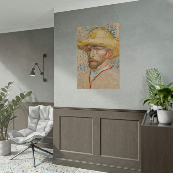 92410-169.jpg Vincent van Gogh's Self-Portrait with a Straw Hat Poster