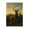 92410-200.jpg Deer in Forest Landscape Poster