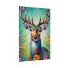92410-232.jpg Deer Decorated With Colorful Flowers Poster