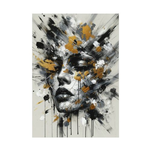 Harmonious Splashes in Black And White Poster