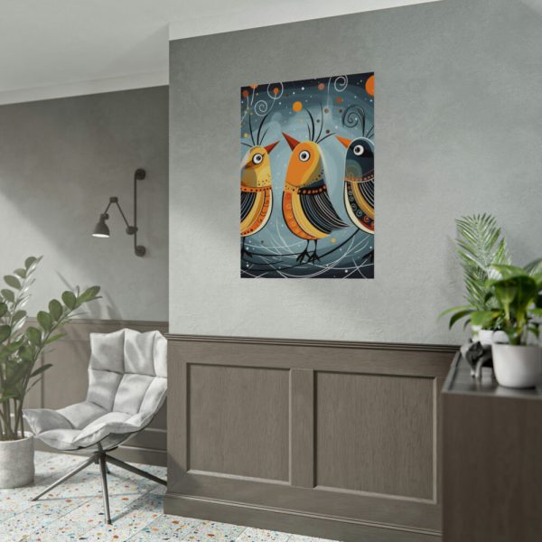 Three Cute Bird Characters I Poster