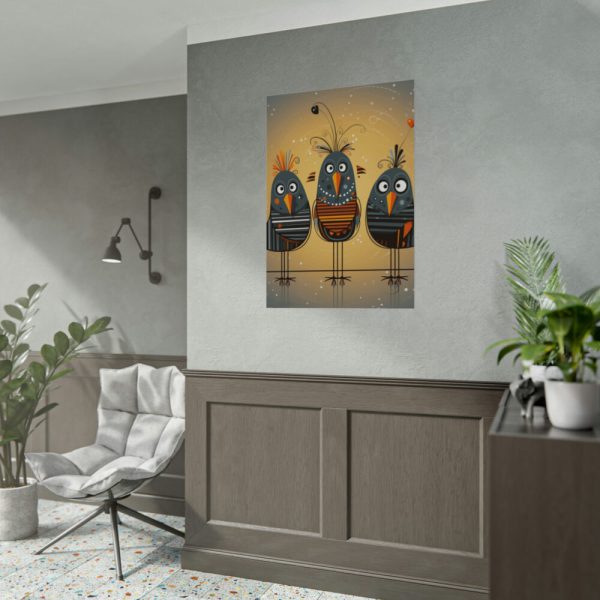 Three Cute Bird Characters II Poster