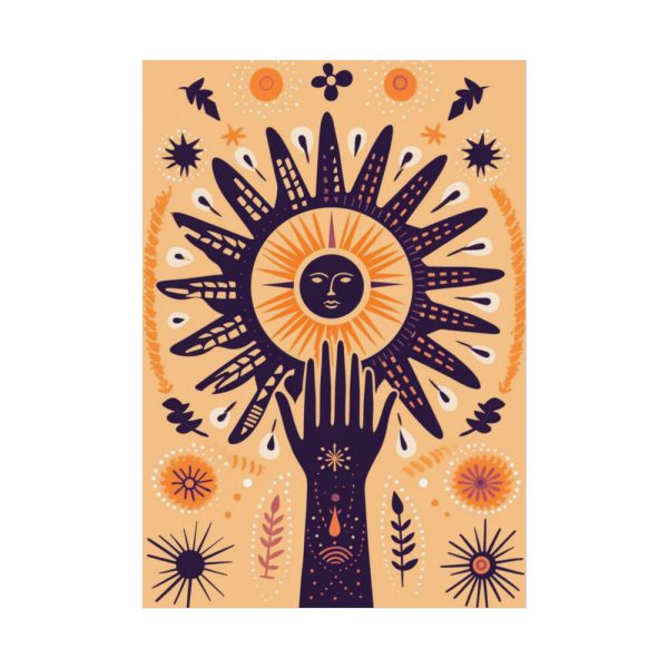 92410.jpg Retro Hippie Boho Sun Poster