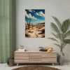 Desert Landscape With Cacti Poster