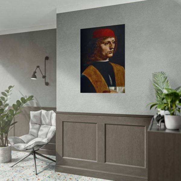 Leonardo da Vinci's The Portrait of a Musician Poster