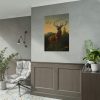 92411-204.jpg Deer in Forest Landscape Poster