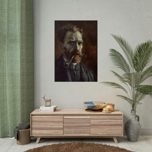92411-213.jpg Vincent van Gogh's Self-Portrait with Pipe Poster