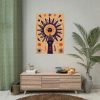 92411-3.jpg Retro Hippie Boho Sun Poster