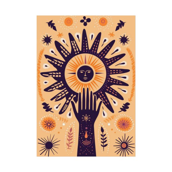92411.jpg Retro Hippie Boho Sun Poster