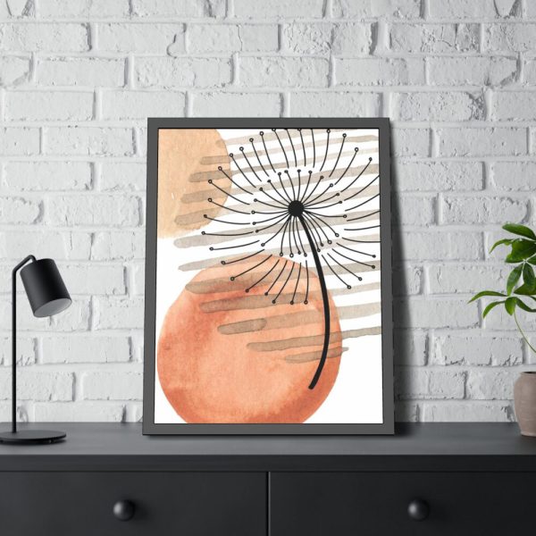 93827-3.jpg Dandelion Flower Weed Framed Poster