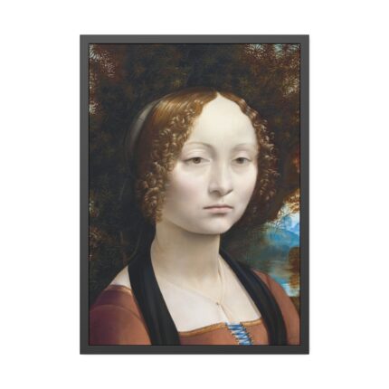 Ginevra de' Benci by Leonardo da Vinci Framed Poster