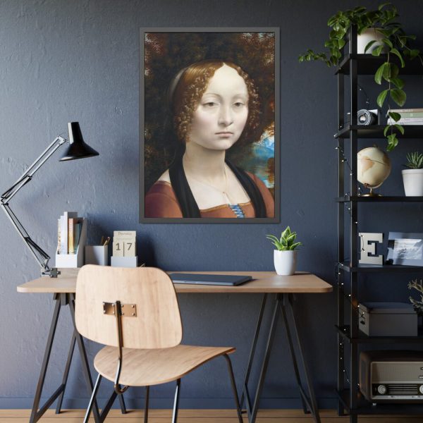 93830-110.jpg Ginevra de' Benci by Leonardo da Vinci Framed Poster