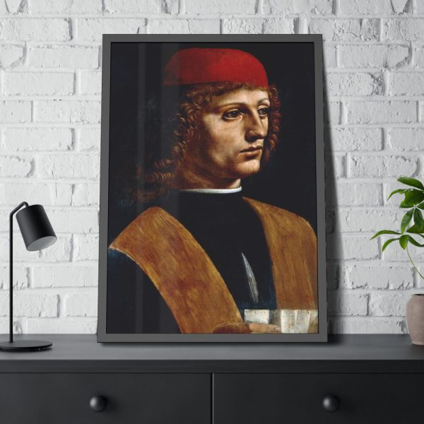 93830-115.jpg Leonardo da Vinci's The Portrait of a Musician Framed Poster