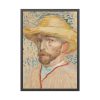 93830-116.jpg Vincent van Gogh's Self-Portrait with a Straw Hat Framed Poster