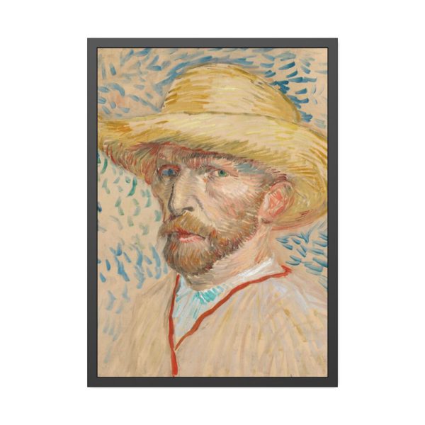 93830-116.jpg Vincent van Gogh's Self-Portrait with a Straw Hat Framed Poster