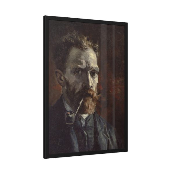 93830-145.jpg Vincent van Gogh's Self-Portrait with Pipe Framed Poster