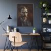 93830-146.jpg Vincent van Gogh's Self-Portrait with Pipe Framed Poster