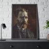 93830-147.jpg Vincent van Gogh's Self-Portrait with Pipe Framed Poster
