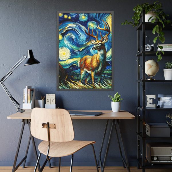 93830-158.jpg American Buck Deer Framed Poster