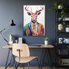 93830-166.jpg Funny Male Deer In Clothes Framed Poster