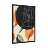 93830-33.jpg Boho Leaves Abstract Woman Framed Poster