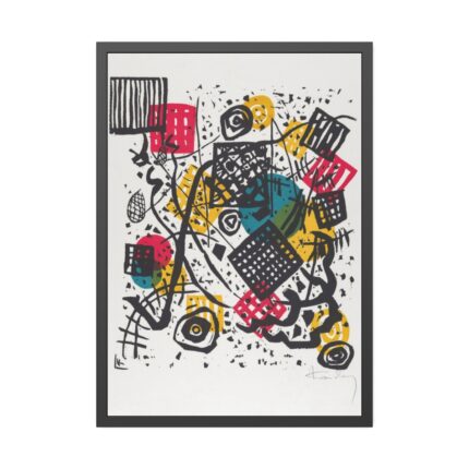 Kleine Welten V (Small Worlds V) by Wassily Kandinsky Framed Poster
