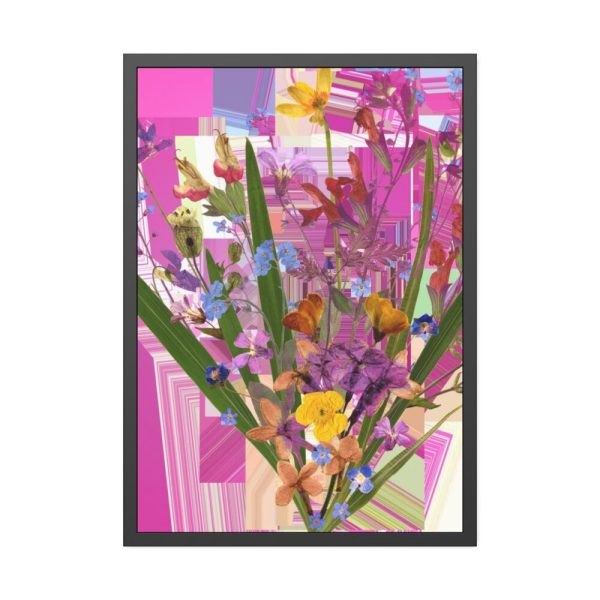 93830-64.jpg Colorful Wild Flowers Framed Poster
