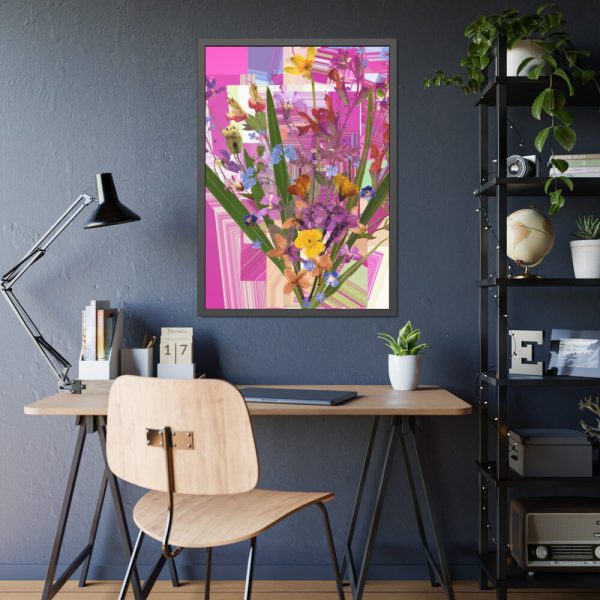93830-66.jpg Colorful Wild Flowers Framed Poster