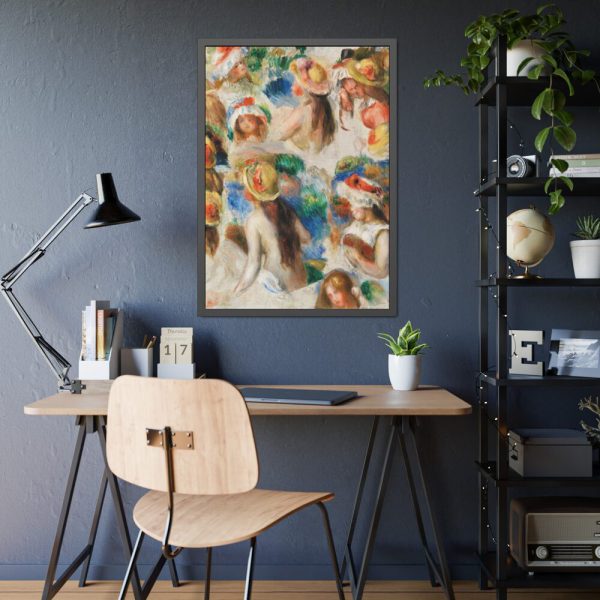 Study of Heads by Pierre-Auguste Renoir Framed Poster