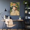 Woman With Capeline by Pierre-Auguste Renoir Framed Poster