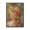 93831-108.jpg Young Girl with Hat by Pierre Auguste Renoir Framed Poster