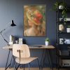 93831-110.jpg Young Girl with Hat by Pierre Auguste Renoir Framed Poster