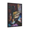 93831-113.jpg Books on Table Framed Poster