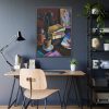93831-114.jpg Books on Table Framed Poster