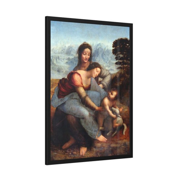 Leonardo da Vinci's The Virgin and Child with Saint Anne Framed Poster