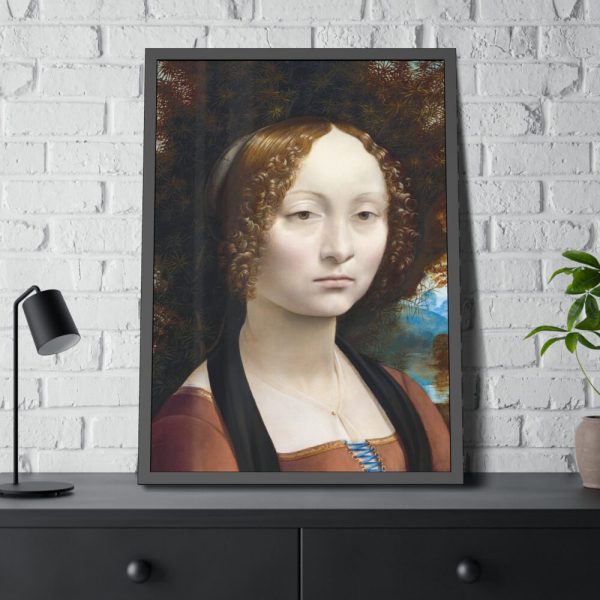 93831-127.jpg Ginevra de' Benci by Leonardo da Vinci Framed Poster