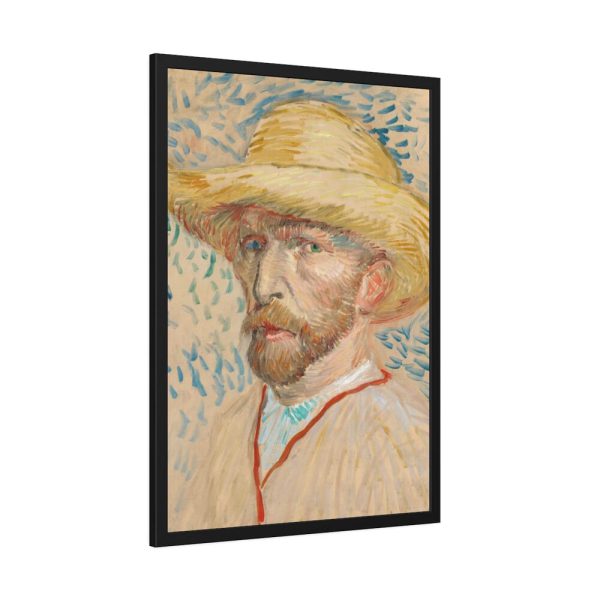 93831-133.jpg Vincent van Gogh's Self-Portrait with a Straw Hat Framed Poster