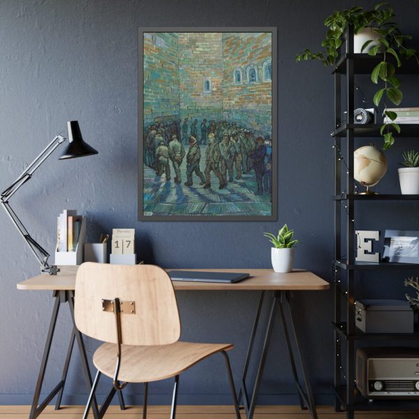 93831-142.jpg Vincent van Gogh's Prisoners Exercising Framed Poster