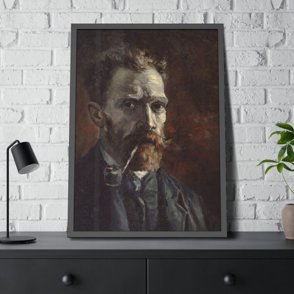 93831-167.jpg Vincent van Gogh's Self-Portrait with Pipe Framed Poster
