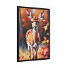 93831-189.jpg Fawn Deer Autumn Framed Poster