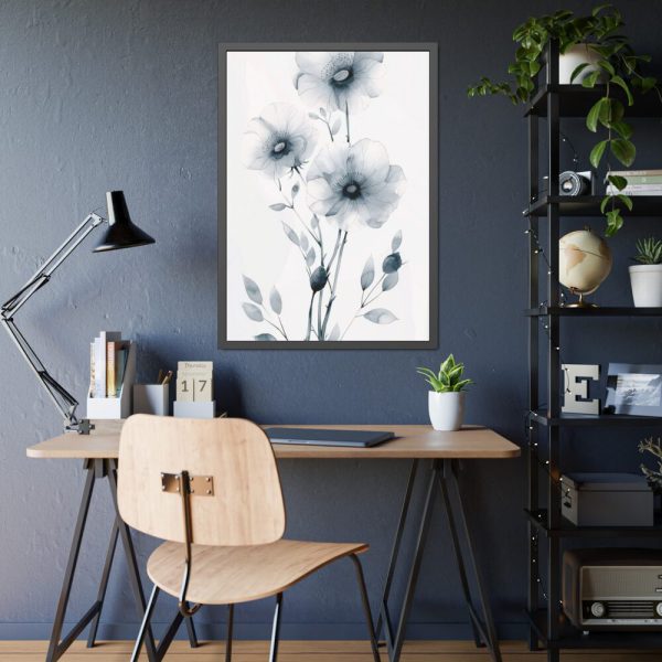 93831-198.jpg Minimalist Flower Art Framed Poster