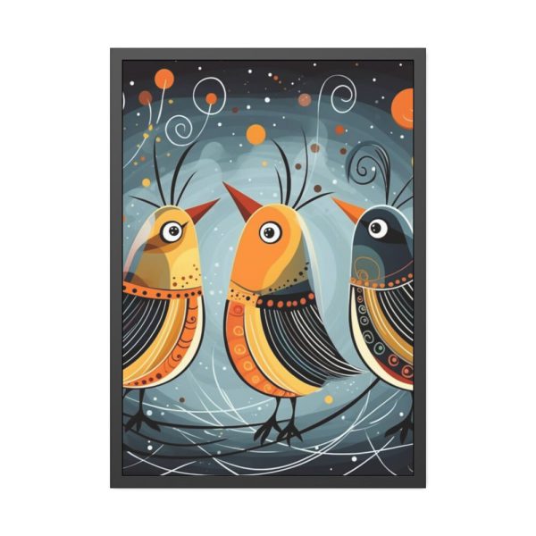 93831-20.jpg Three Cute Bird Characters I Framed Poster